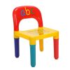 Alphabet ABC Children's Desk and Chair Set Child Kids Study Printing Table Set