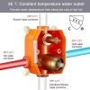 Shower System Shower Faucet Combo Set Wall Mounted with 12" Rainfall Shower Head and handheld shower faucet, Chrome Finish with Brass Valve Rough-In