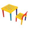 Alphabet ABC Children's Desk and Chair Set Child Kids Study Printing Table Set