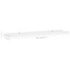 Picture Frame Ledge Shelves 2 pcs White 31.5"x3.5"x1.2" MDF