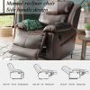 ORIS FUR. PU Leather Heated Massage Recliner Sofa Ergonomic Lounge with 8 Vibration Points RT