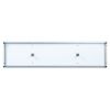 Manhattan Comfort Brighton 60" TV Stand with Glass Shelves and Media Wire Management in White