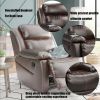 ORIS FUR. PU Leather Heated Massage Recliner Sofa Ergonomic Lounge with 8 Vibration Points RT