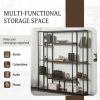 [VIDEO] Bookcase and Bookshelf, Home Office 5 Tier Bookshelf, Open Freestanding Storage Shelf with Metal Frame, Black