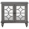 Free Standing Wood Sideboard Storage Cabinet with Doors and Adjustable Shelf, Entryway Kitchen Dining Room, Modern Vintage Design and Easy Assembly