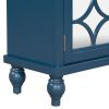 Free Standing Wood Sideboard Storage Cabinet with Doors and Adjustable Shelf, Entryway Kitchen Dining Room, Modern Vintage Design and Easy Assembly