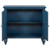 Free Standing Wood Sideboard Storage Cabinet with Doors and Adjustable Shelf, Entryway Kitchen Dining Room, Modern Vintage Design and Easy Assembly